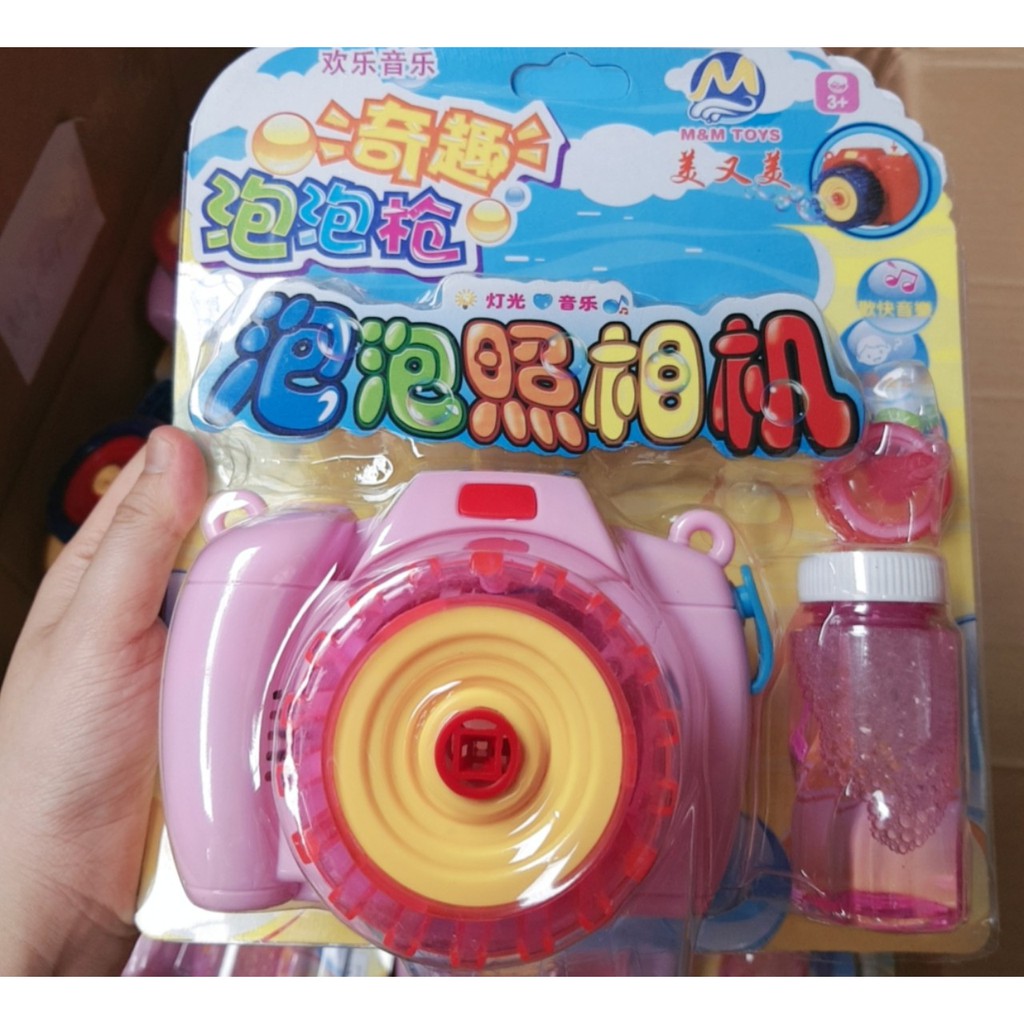 [HCM]Máy ảnh thổi bong bóng đáng yêu cho bé