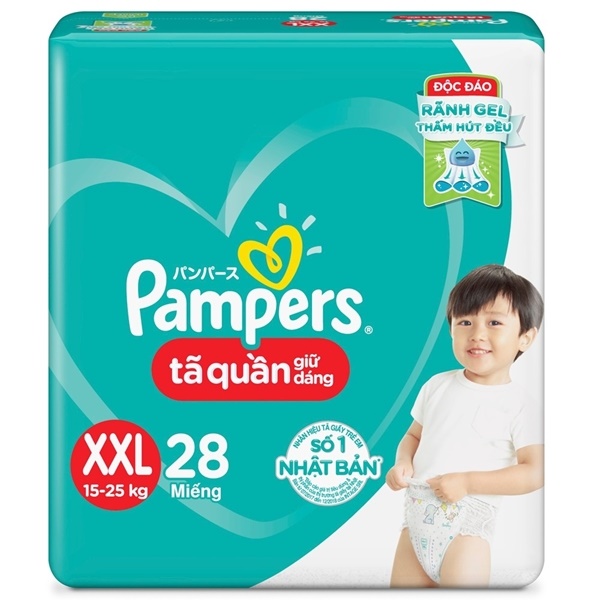 PAMPERS TÃ QUẦN GIỮ DÁNG L36 (9-14KG)