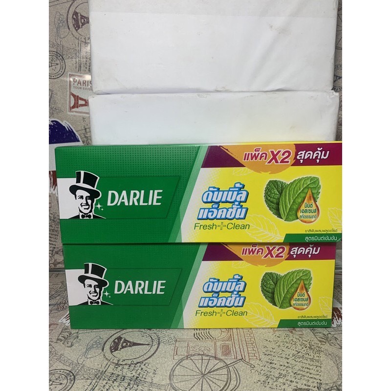 Kem đánh răng ông tây Thái Lan (hộp 2 tuýp, trọng lượng mỗi tuýp 150g)