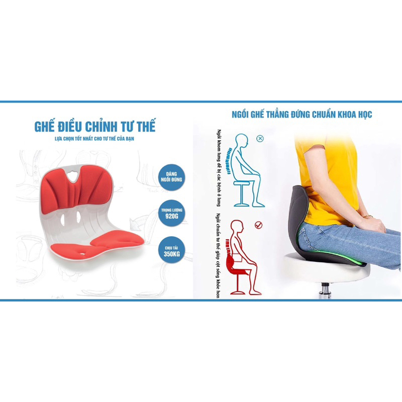 Ghế công thái học - Ghế chống gù cho dân văn phòng và trẻ em, Ghế chống gù,ghế điều chỉnh dáng ngồi giảm đau lưng nhức mỏi