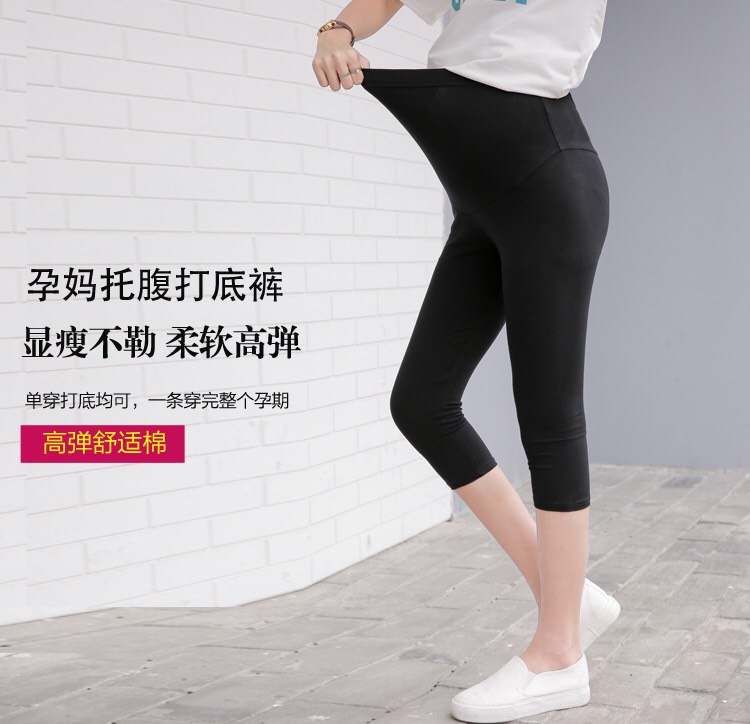 quần lửng trơn co dãn 4 chiều- Đồ Bầu Xinh tkutrang