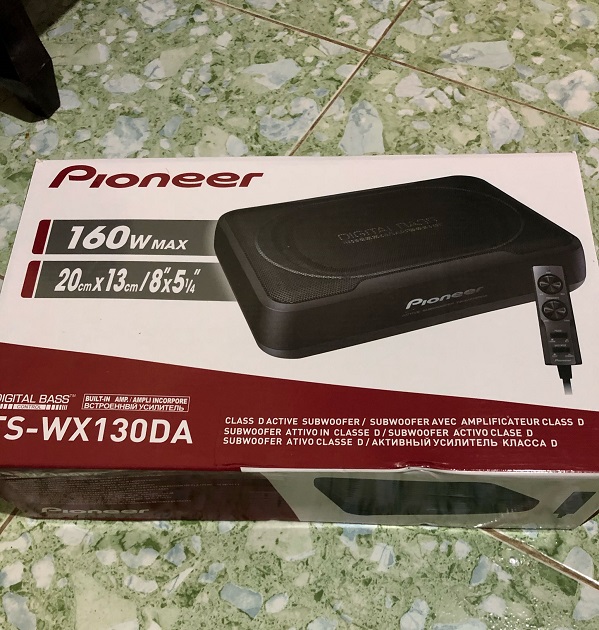 loa sub xe ô tô, loa gầm ghế xe ô tô, loa sub pioneer 130DA Trung quốc bảo hành 12 tháng