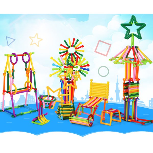 ( Rẻ vô địch ) BỘ XẾP HÌNH QUE SÁNG TẠO