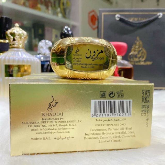 [NEW HOT] Tinh dầu nước hoa nội địa Dubai MAZOON