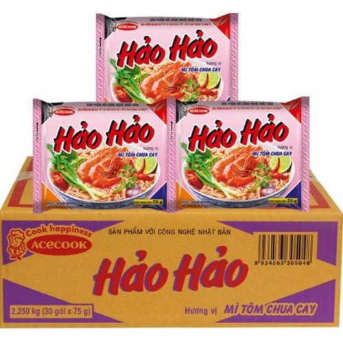 THÙNG MÌ HẢO HẢO TÔM CHUA CAY THÙNG 30 GÓI