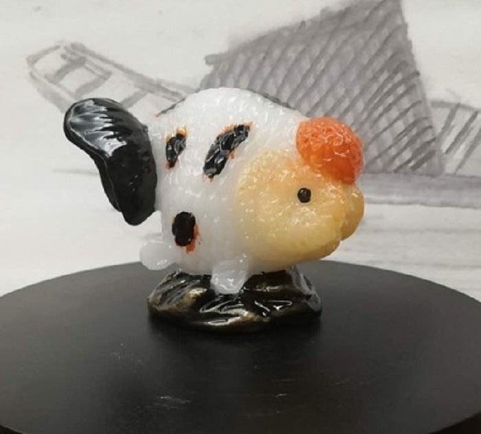 [HCM]Tượng cá ranchu trang trí size nhỏ 11cm