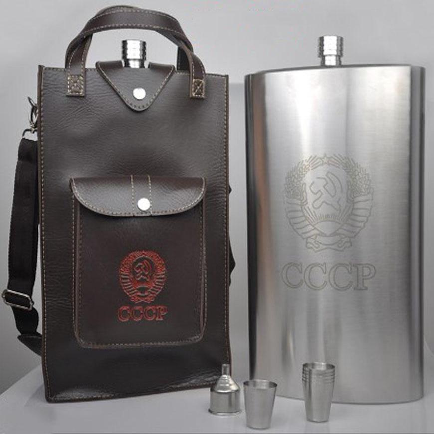 Bình tông rượu, Bình đựng rượu inox CCCP. Mua Ngay Bình Đựng Rượu Inox CCCP Và Bao Da 5L Thiết kế nhỏ gọn ôm sát người Có túi da dễ dàng di chuyển cho dân thể thao, dã ngoại, thám hiểm đặc biệt cho người đi phượt.BẢO HÀNH 1 ĐỔI 1.