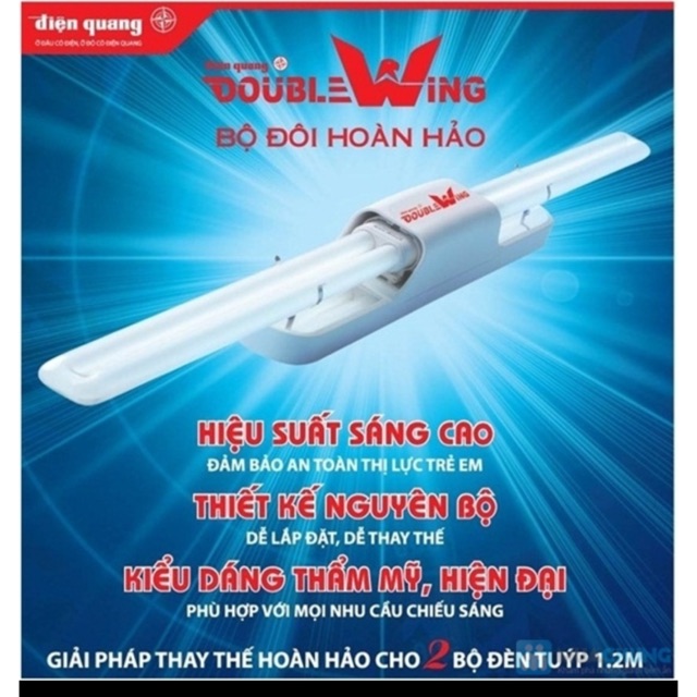 1 Bộ đèn Double Wing Điện Quang 2x36W (Ánh sáng trắng) DW