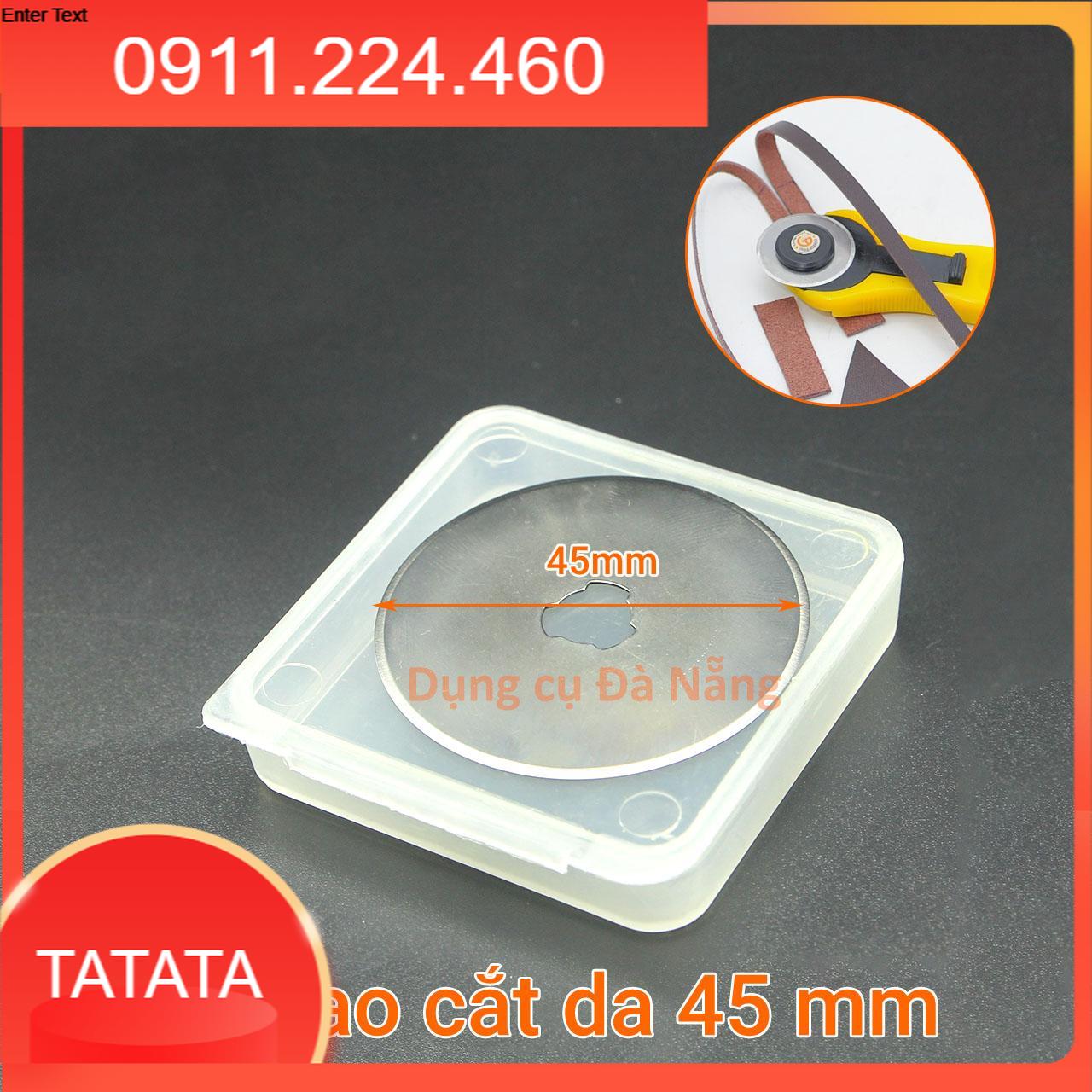 Hộp 10 lưỡi dao tròn cắt vải, cắt da