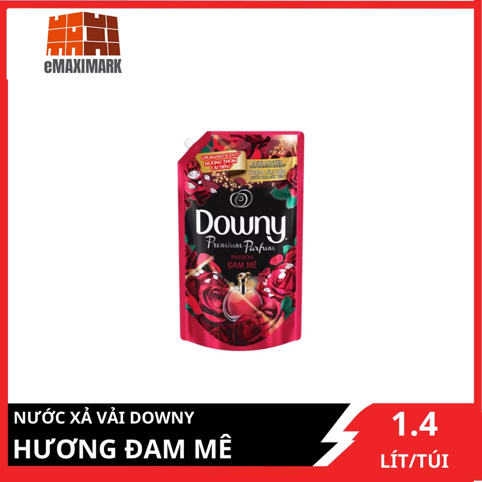 [HCM ship 2h] Nước Xả Vải Downy Đam Mê Túi 1.4L
