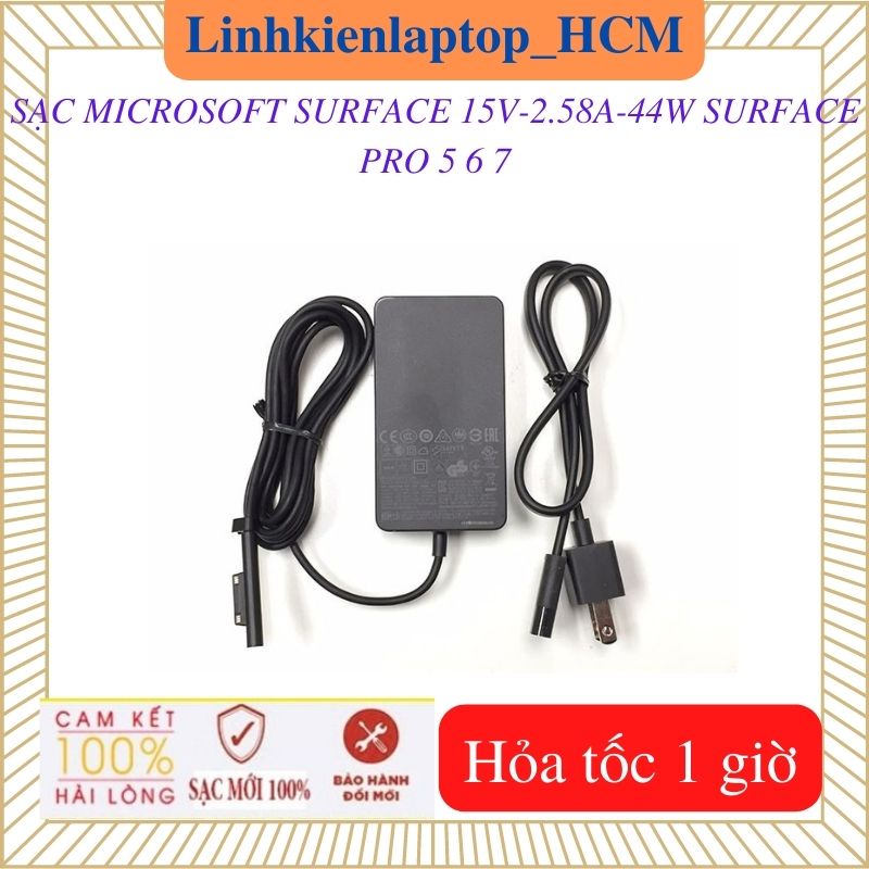 SẠC MICROSOFT SURFACE PRO 5 6 7 - Sạc SURFACE 15V - 2.58A - 44W