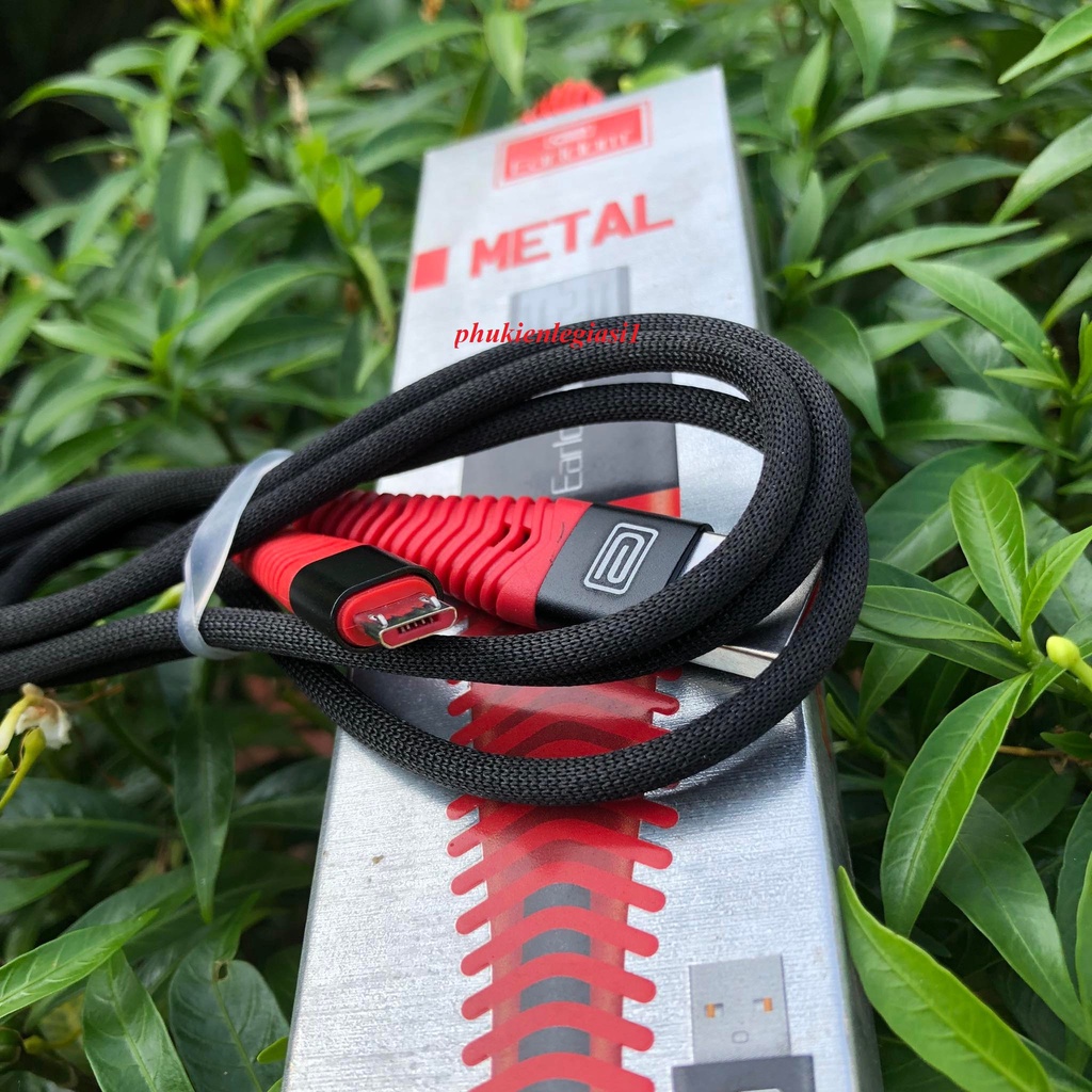 XÃ HÀNG THANH LÝ Cáp sạc IPHONE; Micro usb dây dù chống gãy Earldom EC060