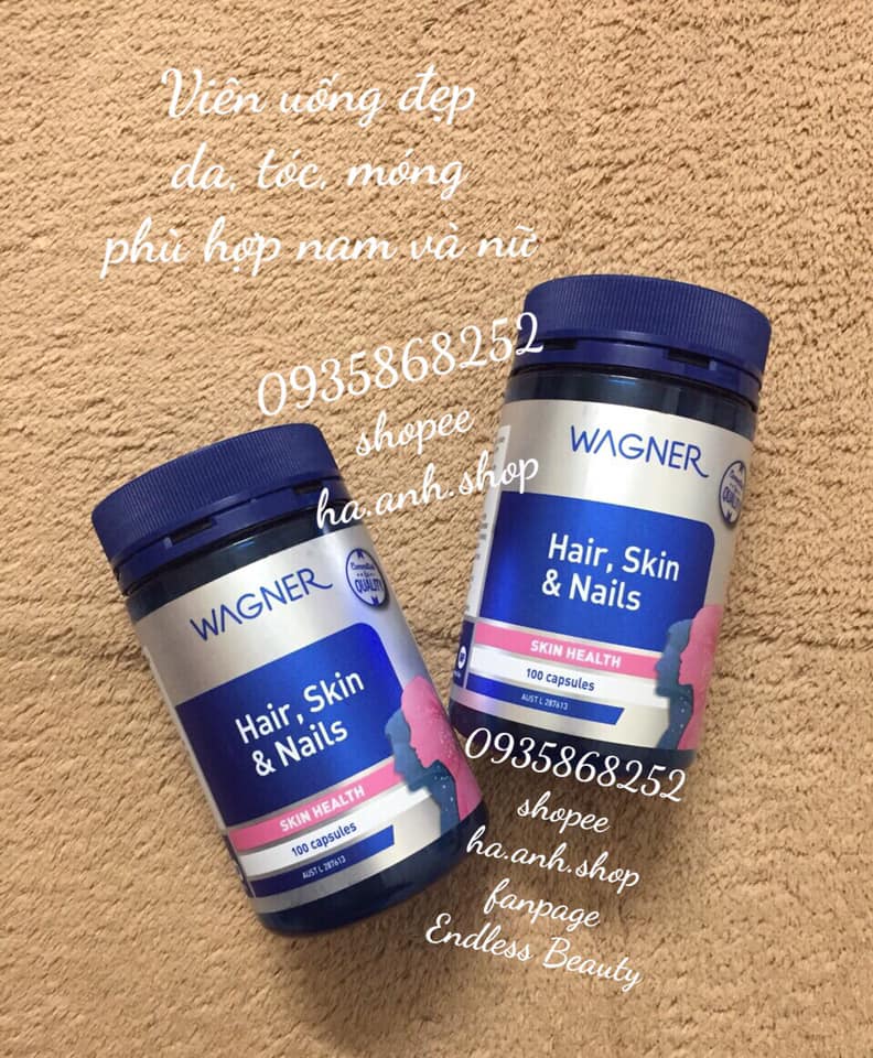 Wagner Hair SKIN Nails 100 viên Wagner Hair SKIN Nails 100 viên