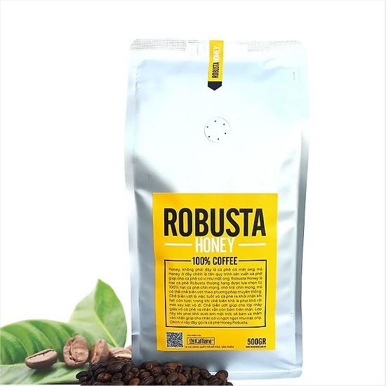 [HCM]Cà phê Robusta Honey - The Kaffeine Coffee_Bịch 500gram
