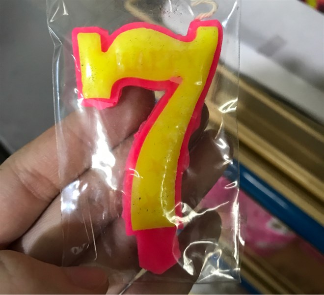 Nến số sinh nhật 0-9