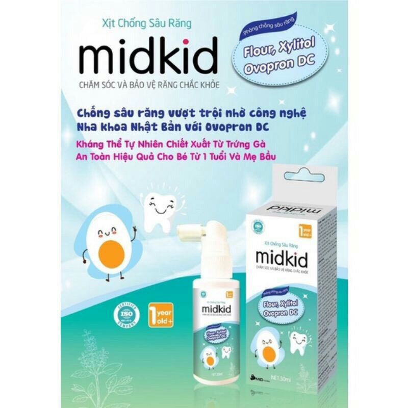 Xịt chống sâu răng Midkid