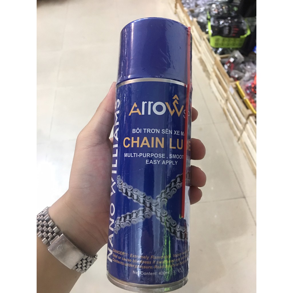 Xịt dưỡng sên Arrow Chain Lube 400m