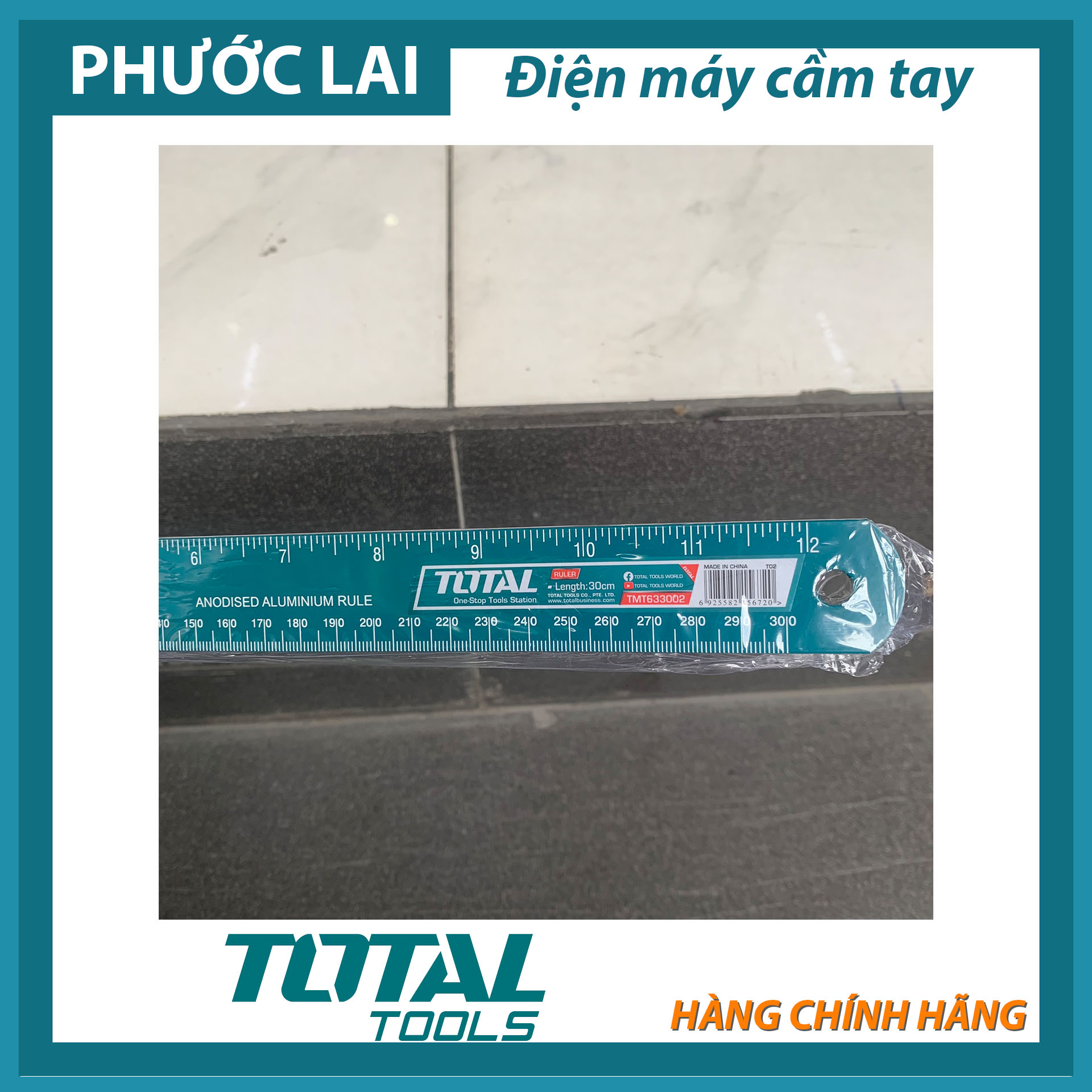 Thước lá 300mm (Chính Hãng) TOTAL TMT633002