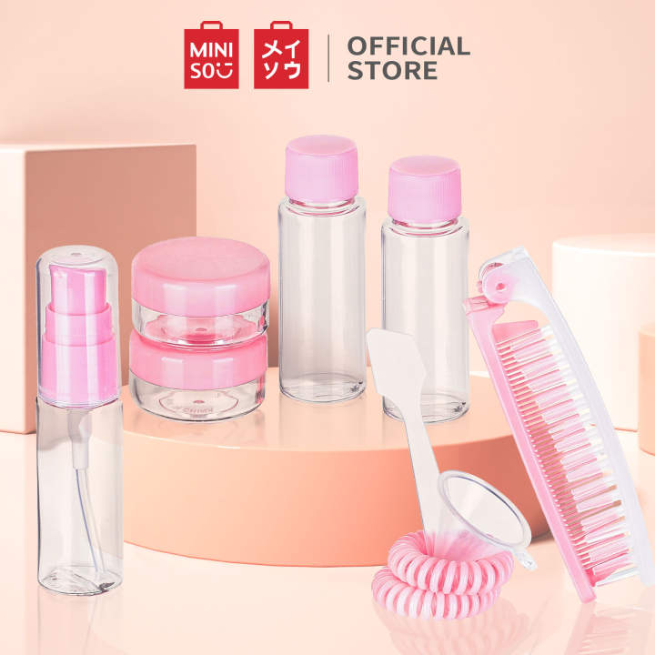 SaleBox - Thông tin mua sắm, khuyến mãi 172 Bộ chiết mỹ phẩm 11 chai nhỏ kích cỡ khác nhau để lưu trữ tùy mục đích thuận tiện mang du lịch Miniso