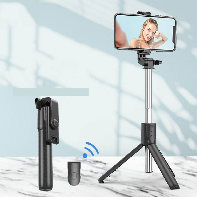 Gậy Chụp Ảnh Tự Sướng 3 Chân Gậy Livestream F210 Cao Cấp Gậy Selfie Đa Năng Có Đèn Led Kèm Remote Bluetooth Điều Khiển Từ Xa, Có Thể Gấp Gọn