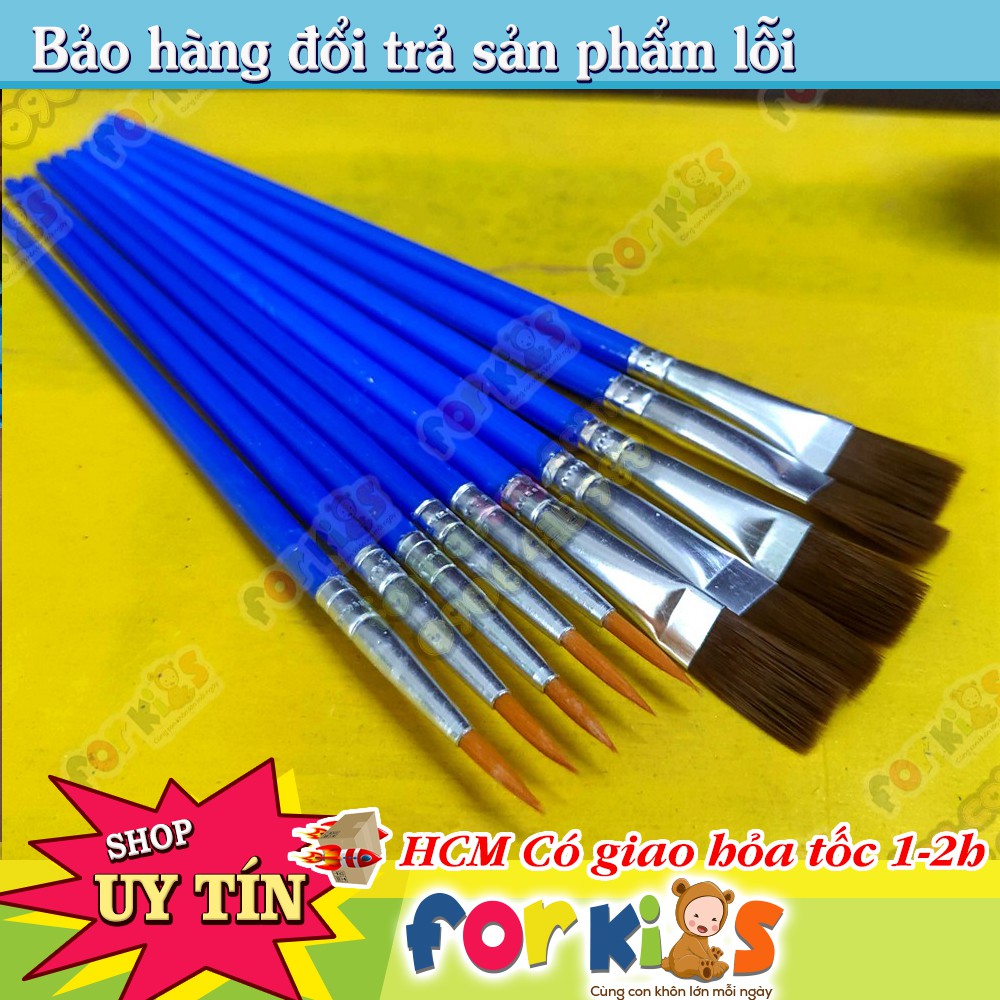 Cọ vẽ màu nước cọ vẽ lớn nhỏ cho bé tô màu nước