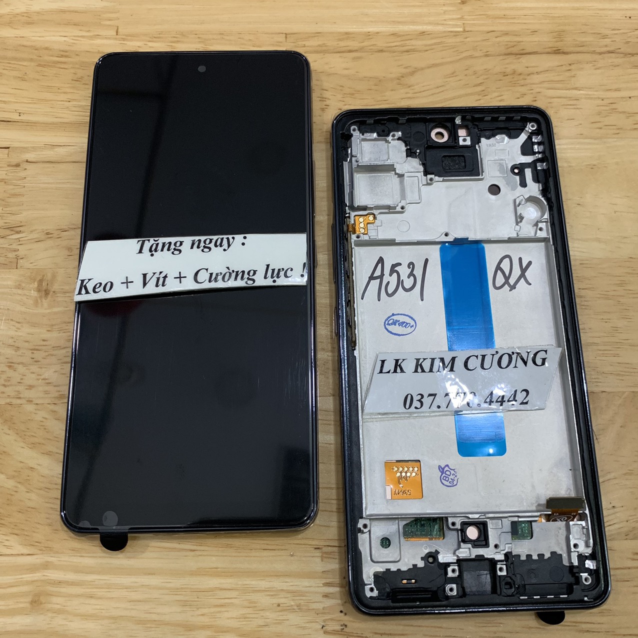 Màn hình tương thích samsung a53 / a536f - mã qx liền khung