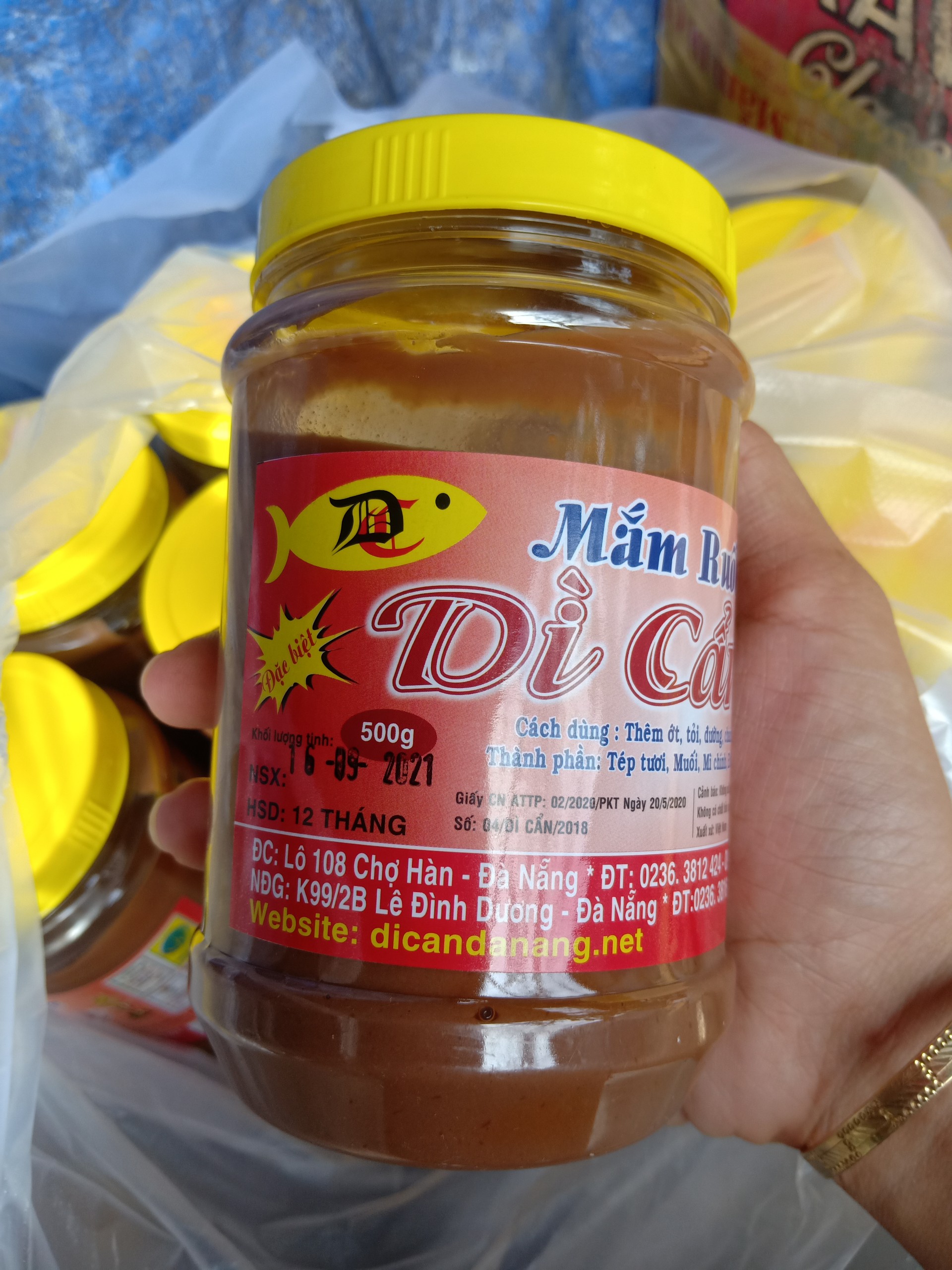 1 hũ mắm ruốc Dì Cẩn 200gr/500gr
