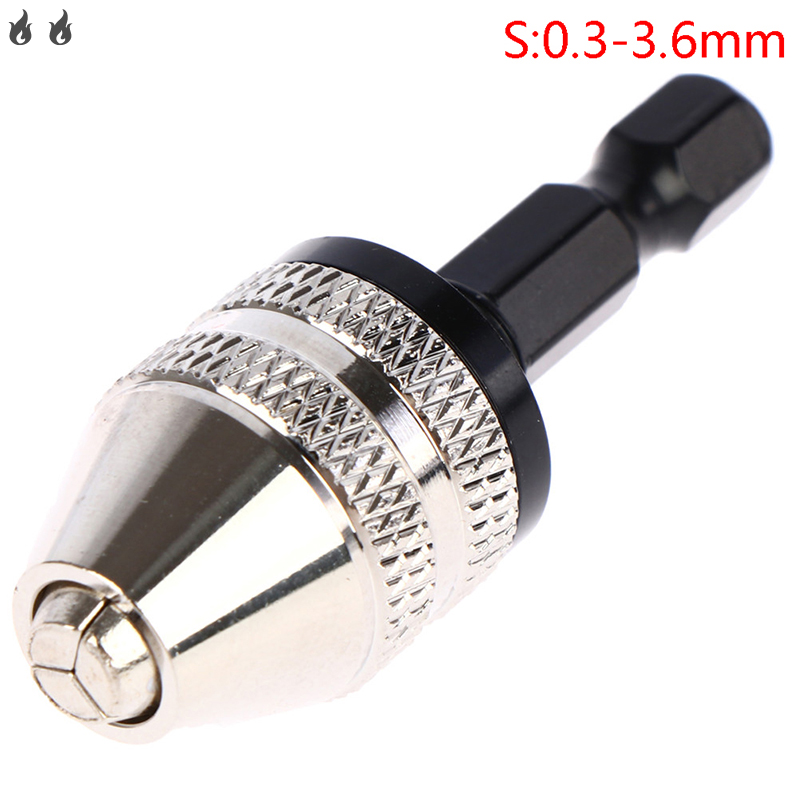 🔥🔥 Mâm cặp khoan không chìa khóa chuôi lục giác 1/4 inch Bộ chuyển đổi thay đổi nhanh Bộ chuyển đổi máy khoan