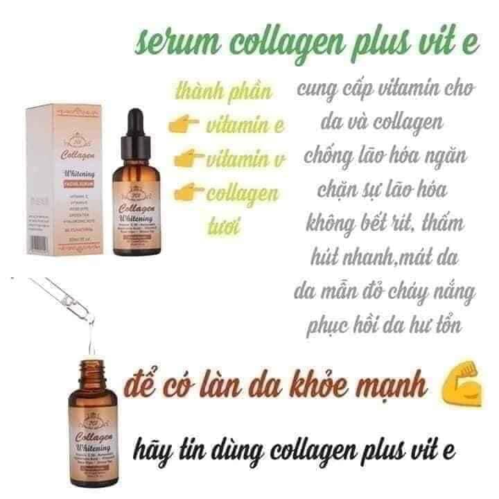 Serum collagen plus vit e dưỡng trắng căng da