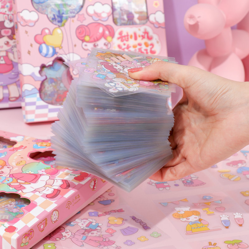 Set 10 tờ sticker dán trang trí không trùng hình