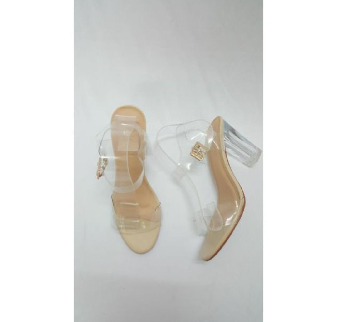 [HCM]Giày Cao Gót Nữ Trong Suốt quai sandal 9p