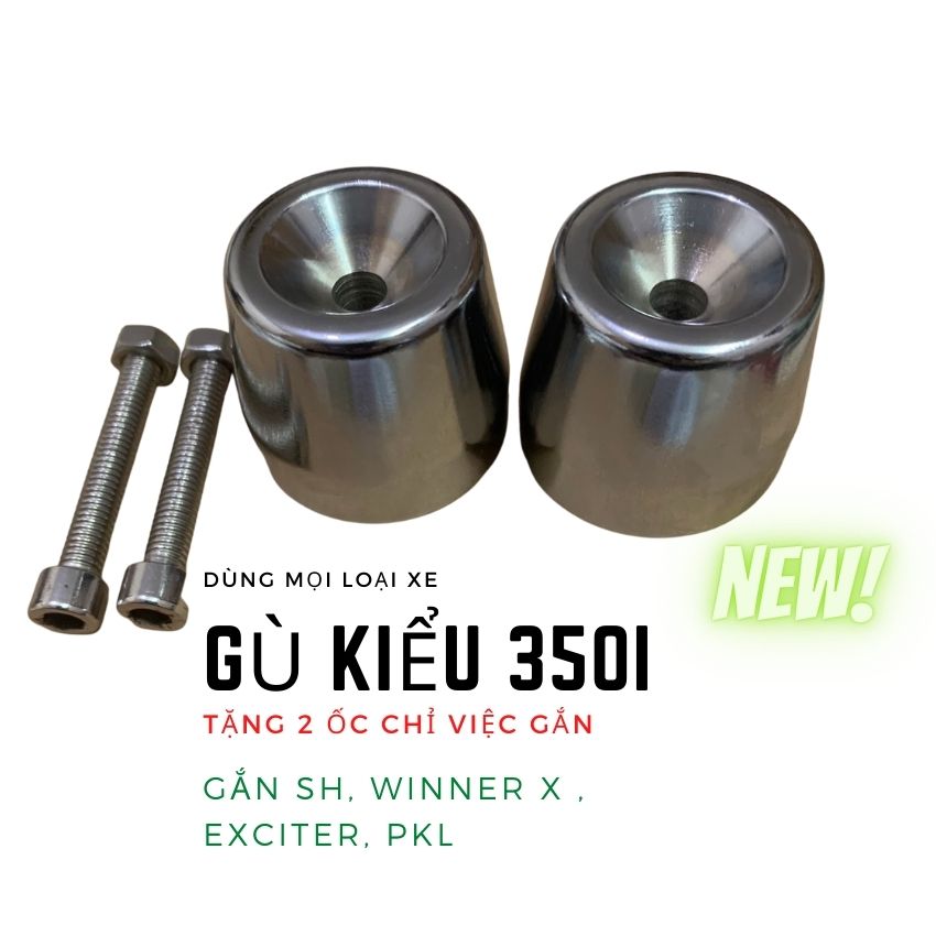 Gù chống rung tay lái kiểu sh 350i, gù đối trọng 500g-giá 1 cặp