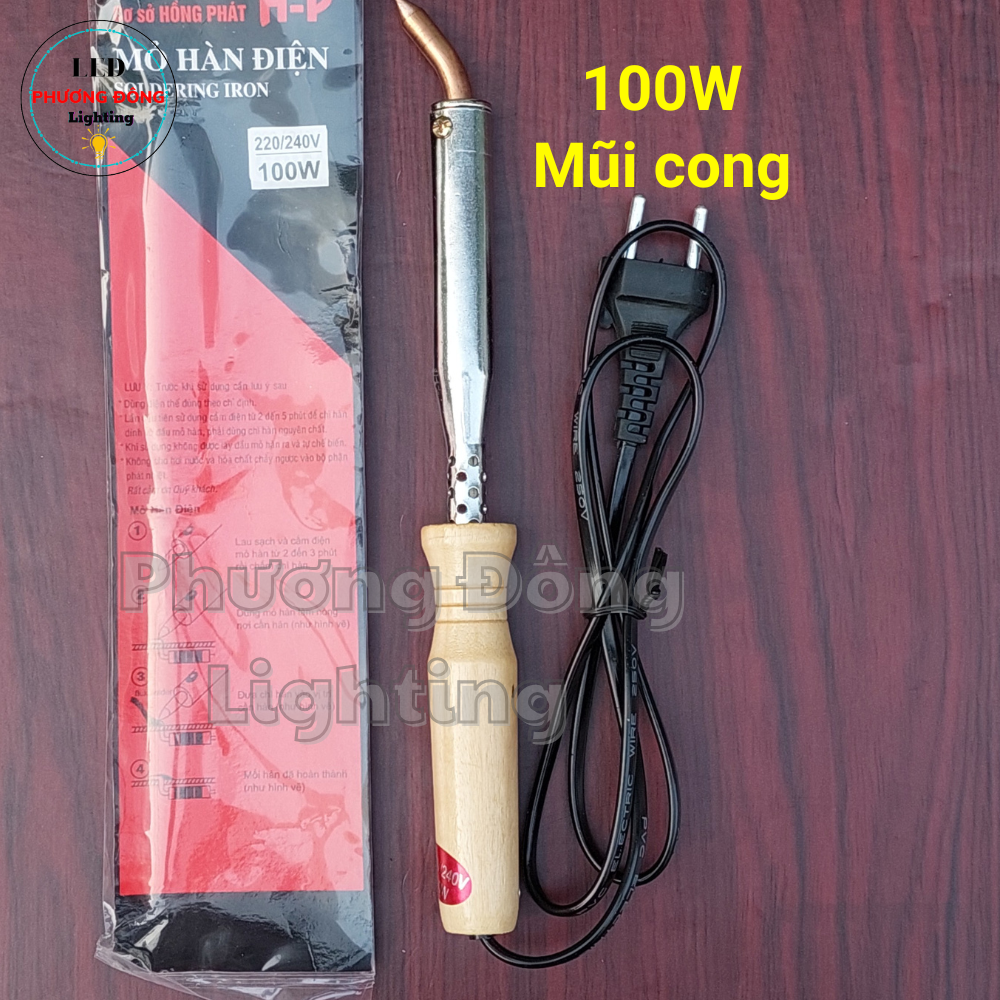 Mỏ hàn điện cán gỗ 100W