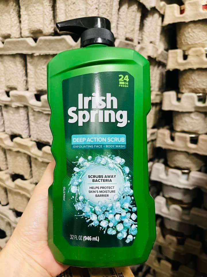 (TRỌN BÔ) SỮA TẮM GỘI IRISH SPRING CỦA MỸ 887ML VÀ 946ML