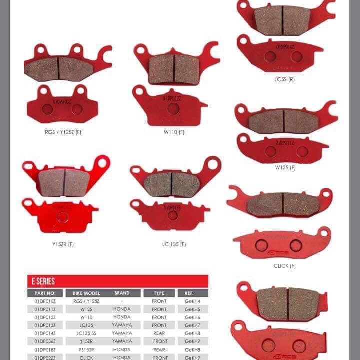 Cặp Bố thắng RCb trước sau Winer Sonic 150R Chính hãng