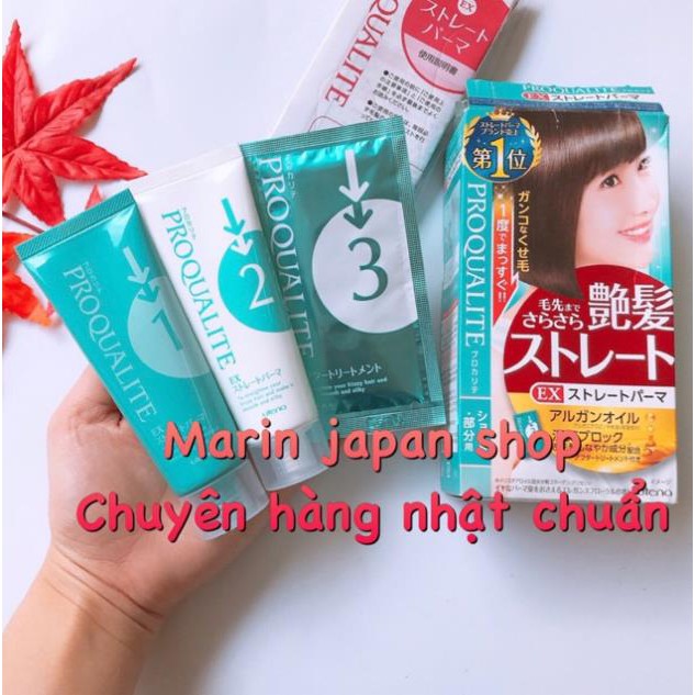 (Có sẵn,date xa,đủ bill) thuốc duỗi tóc thẳng suôn mượt nội địa Nhật Bản Proqualite