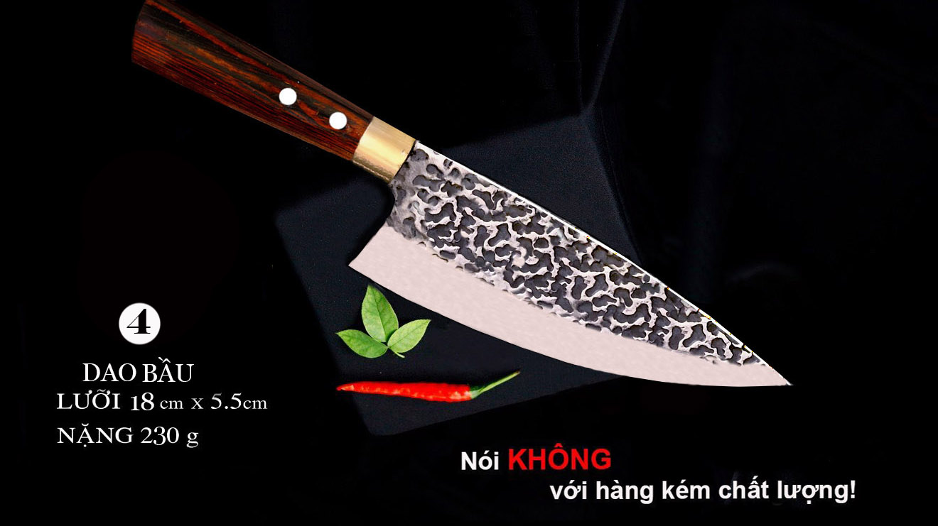 [DAO PHÚC SEN] giảm giá sốc Dao Bầu thép Nhíp