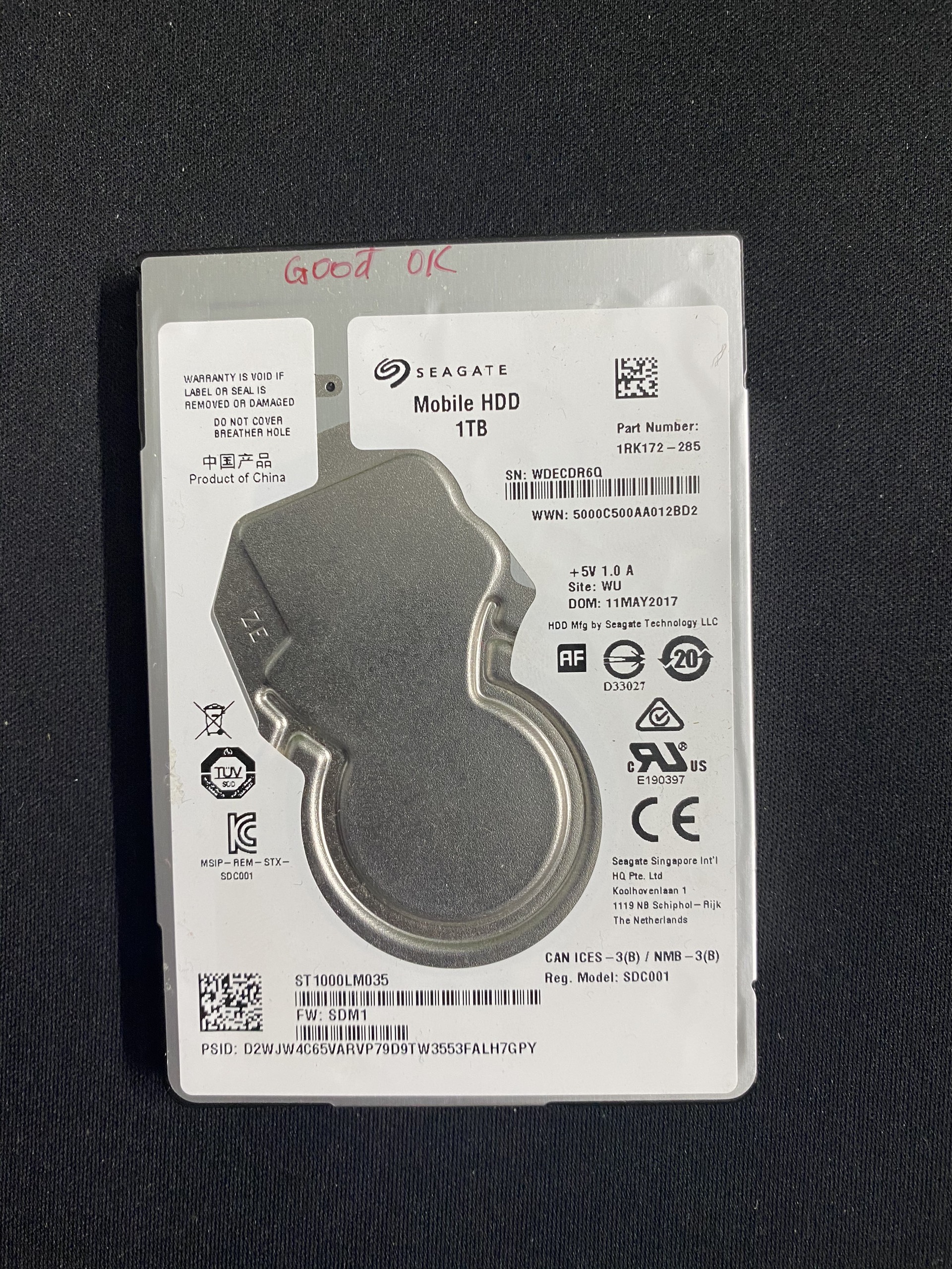 Ổn cứng laptop tháo máy Hdd 2.5 inh 1Tb