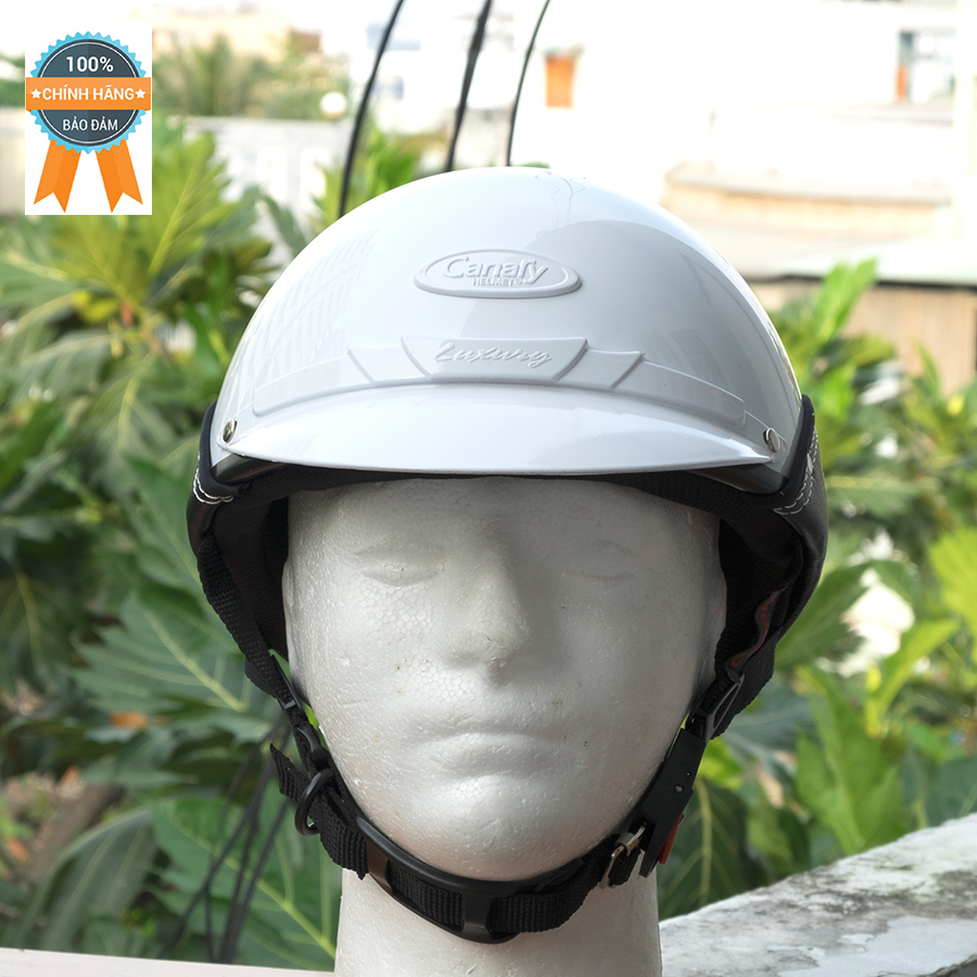 Mũ Bảo Hiểm Nữa Đầu Chính Hãng Canary Kiểu Vespa  - Chuẩn Quatest 4