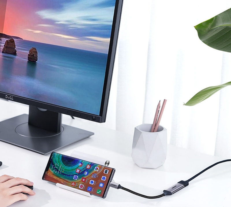 Cáp chuyển USB-C sang HDMI 2.0 Ugreen 70444 Chính Hãng
