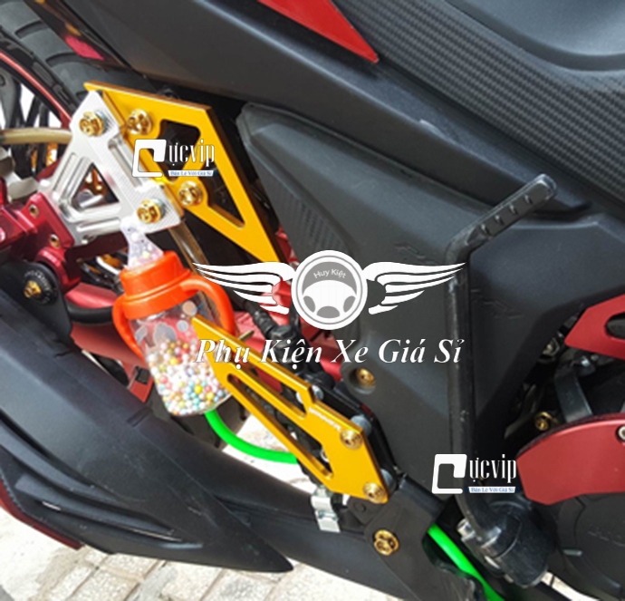 ( Đỏ ) Bình Sữa Thông Hơi Xe Máy MS1527