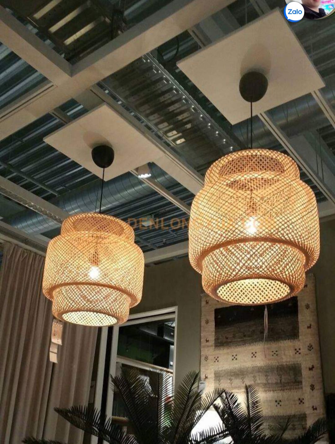 Đèn tre đèn mây tre đèn lồng tre mã 0010