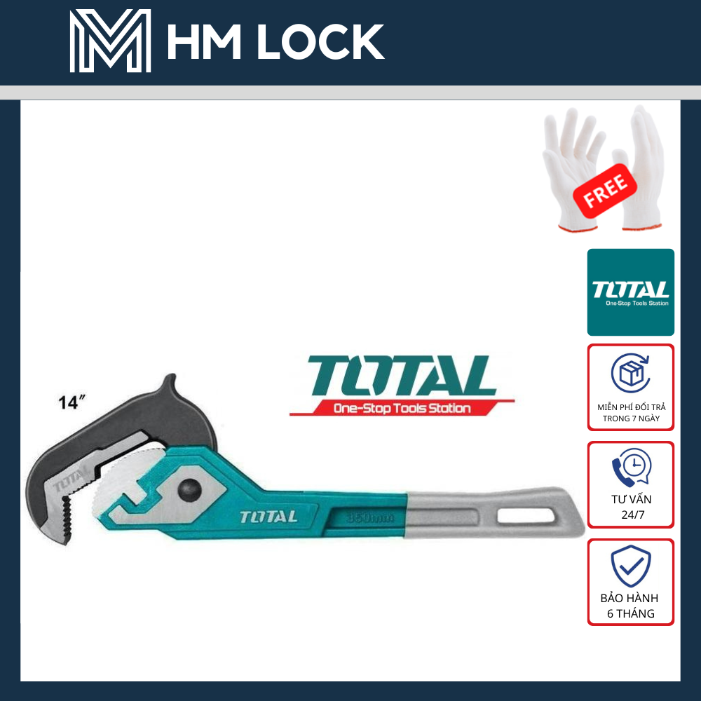 Mỏ lết mở ống chuyên dụng 10, 14 inch total - hàng chính hãng - tht171102 - hm lock