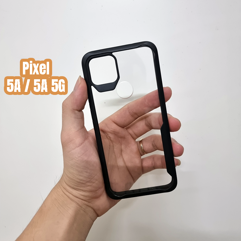 Ốp lưng chóng sốc viền đen Pixel 5a 5g, 5a