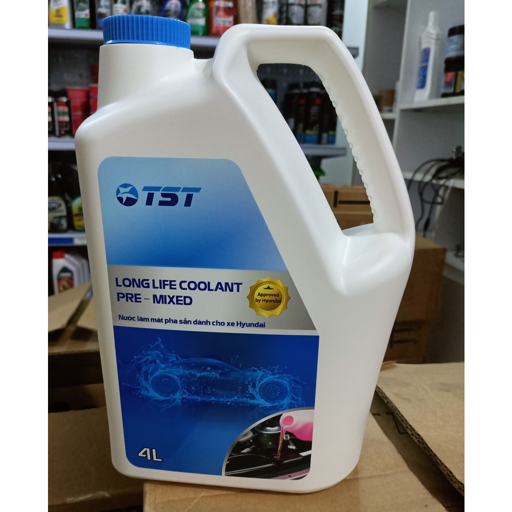 [HCM][ NƯỚC LÀM MÁT HÃNG] HYUNDAI LONG LIFE COOLANT PRE MIXED 4L