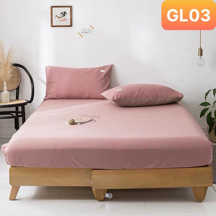 Vỏ gối ôm Cotton TC Nhà Nhím_Bedding mẫu trơn hàng đẹp