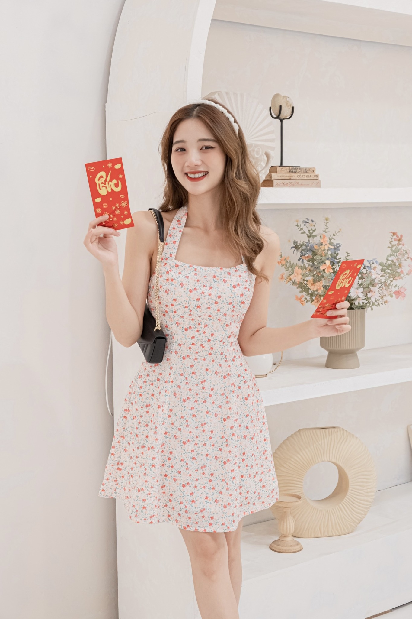Đầm FLAVIA - Đầm cột cổ smocking eo