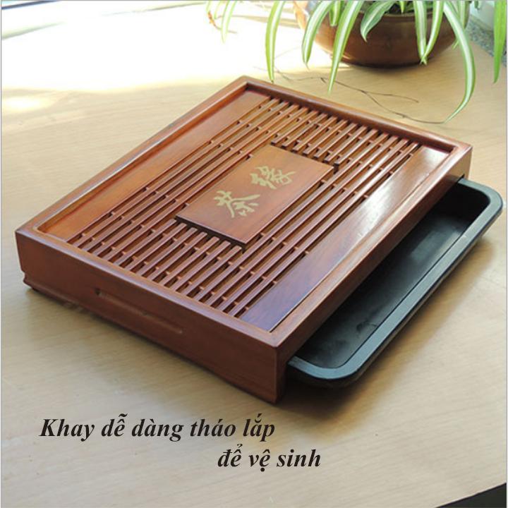 KHAY TRÀ VÂN PHONG- khay trà gỗ tự nhiên CAO CẤP