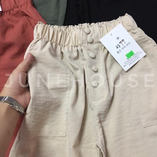 Quần đũi baggy bọc khuy