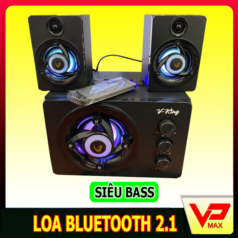 Bảng giá Loa bluetooth Bluetooth Vking 2.1 bass mạnh có đèn led dùng được máy tính laptop Phong Vũ